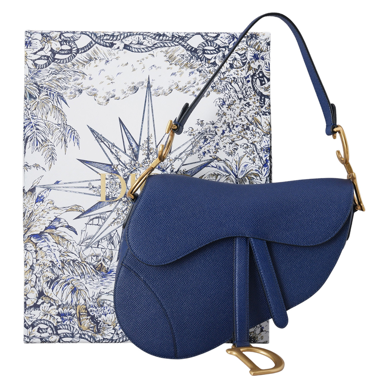 CHRISTIAN DIOR(USED)디올 새들 스트랩백 미듐